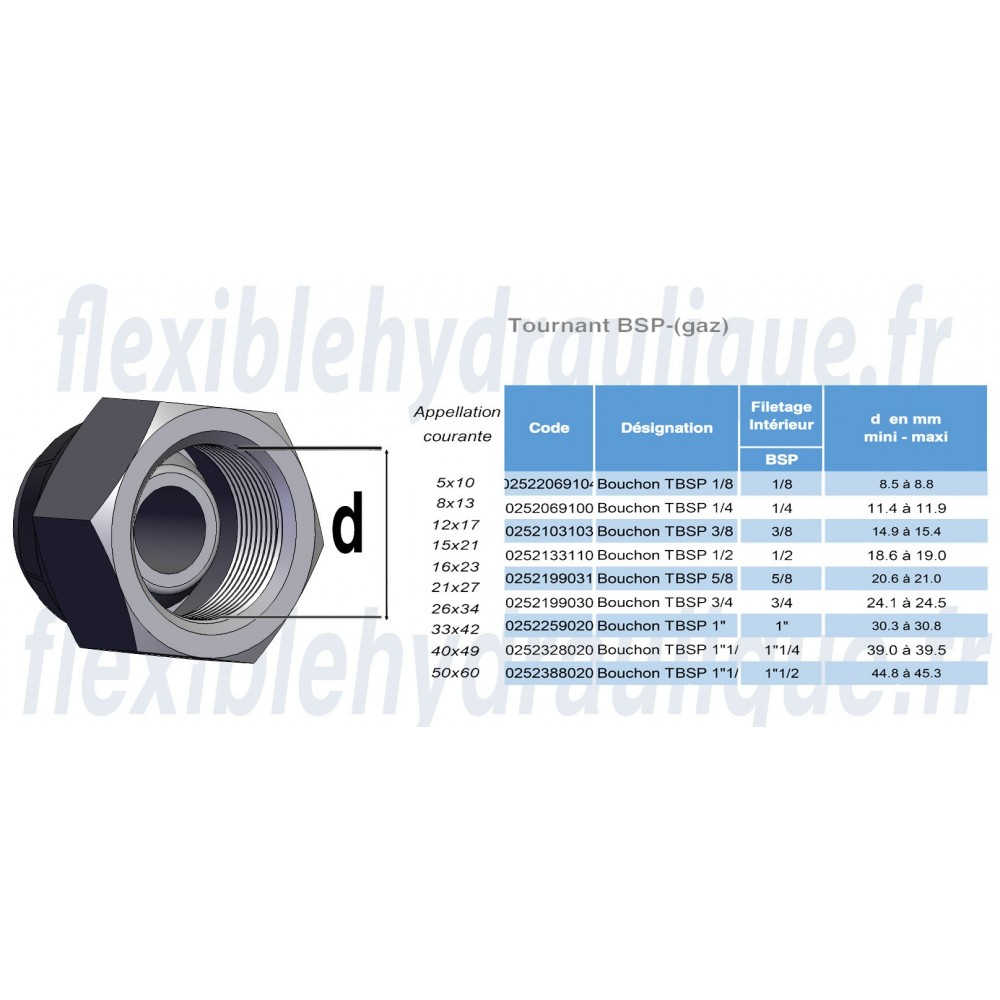 4DS12 3/8 R NU - Union MâleFiche Technique