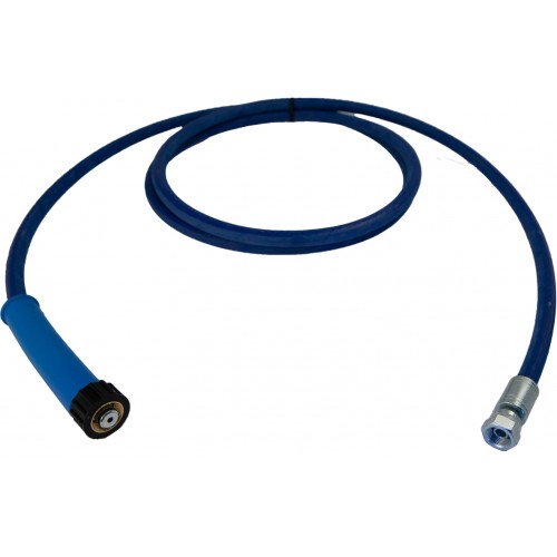 Flexible Nettoyeur Haute Pression Bleu 10m Fem22x150-Fem3/8-détail raccord